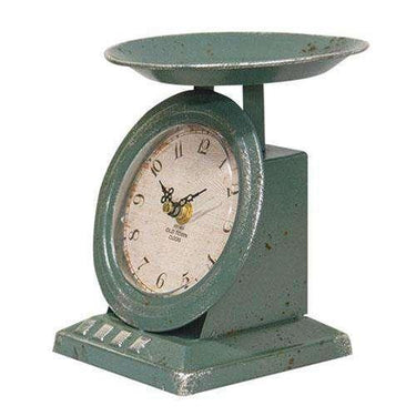 Vintage Blue Old Town Scale Clock - The Fox Decor